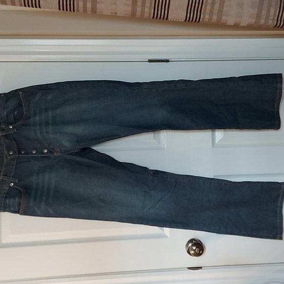 Vintage Polo Ralph Lauren Snap Front Jeans with Leg Slit.  Size 10. - Picture 3 of 8
